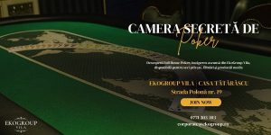 Full House Poker: O cameră de poker secretă cu poker chip set, exclusivă pentru închiriere privată